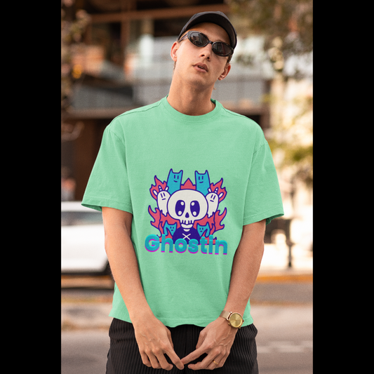 Ghostin | Dropped Sleeve Unisex T-Shirt