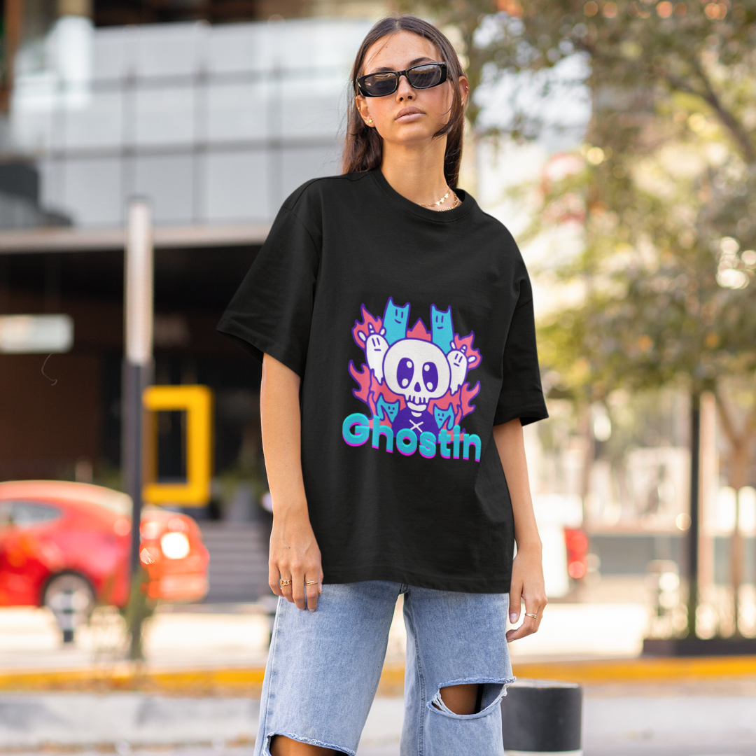 Ghostin | Dropped Sleeve Unisex T-Shirt
