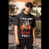 Load image into Gallery viewer, I am not done yet | Oversized Half Sleeve Unisex Tee | Broke Memers