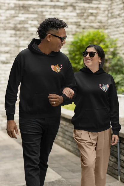 Tom and Jerry Couples | Lovey Dovey | Premium Unisex Winter Hoodies