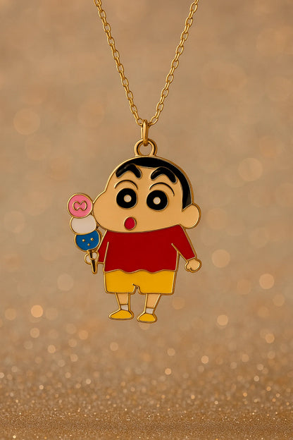 Ice Cream | Shinchan | Anti-Tarnish Golden Chain