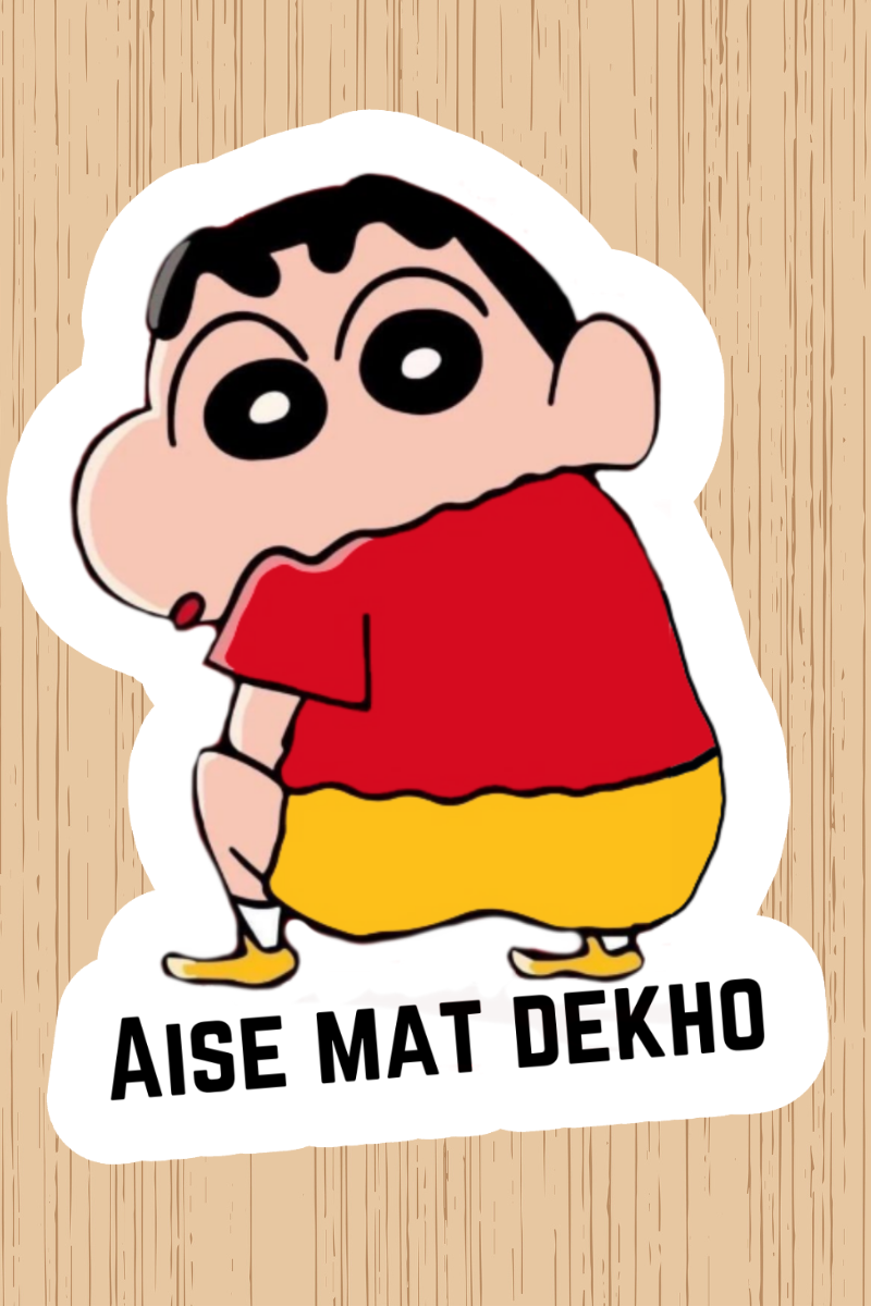 Shinchan Sticker Pack of 6 Broke Memers