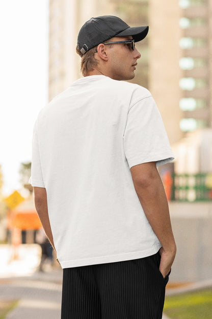 Plain Solid Premium Dropped Sleeve Half Sleeve Unisex T-shirt