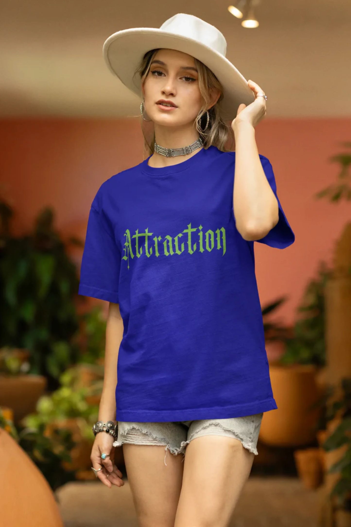 Attraction | Brutalism | Dropped Sleeve Unisex Tee