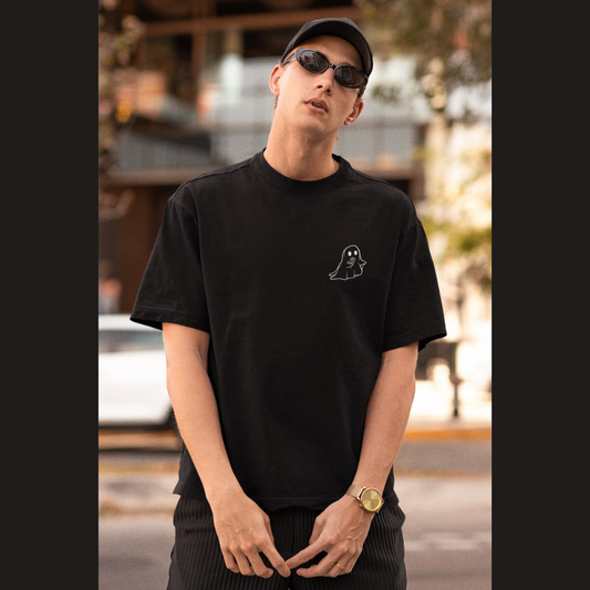 Cute Ghost | Premium Oversized Half Sleeve Unisex T-Shirt