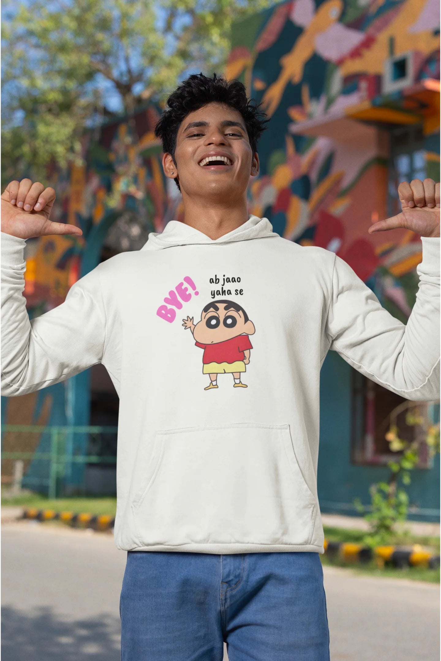 Ab Jao Yaha Se | Shinchan | Premium Unisex Winter Hoodie