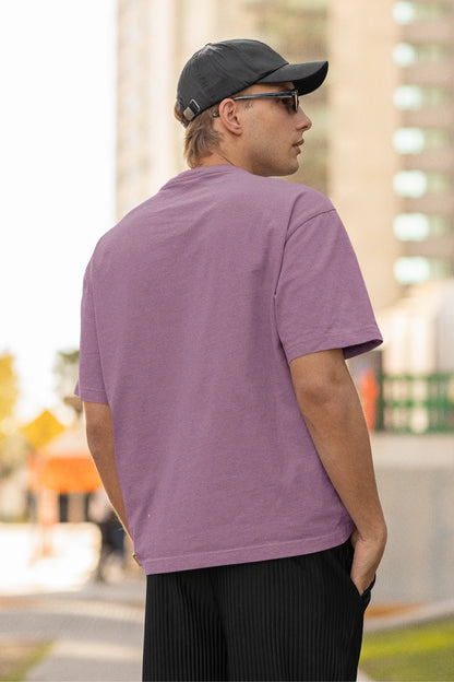 Plain Solid Premium Dropped Sleeve Half Sleeve Unisex T-shirt