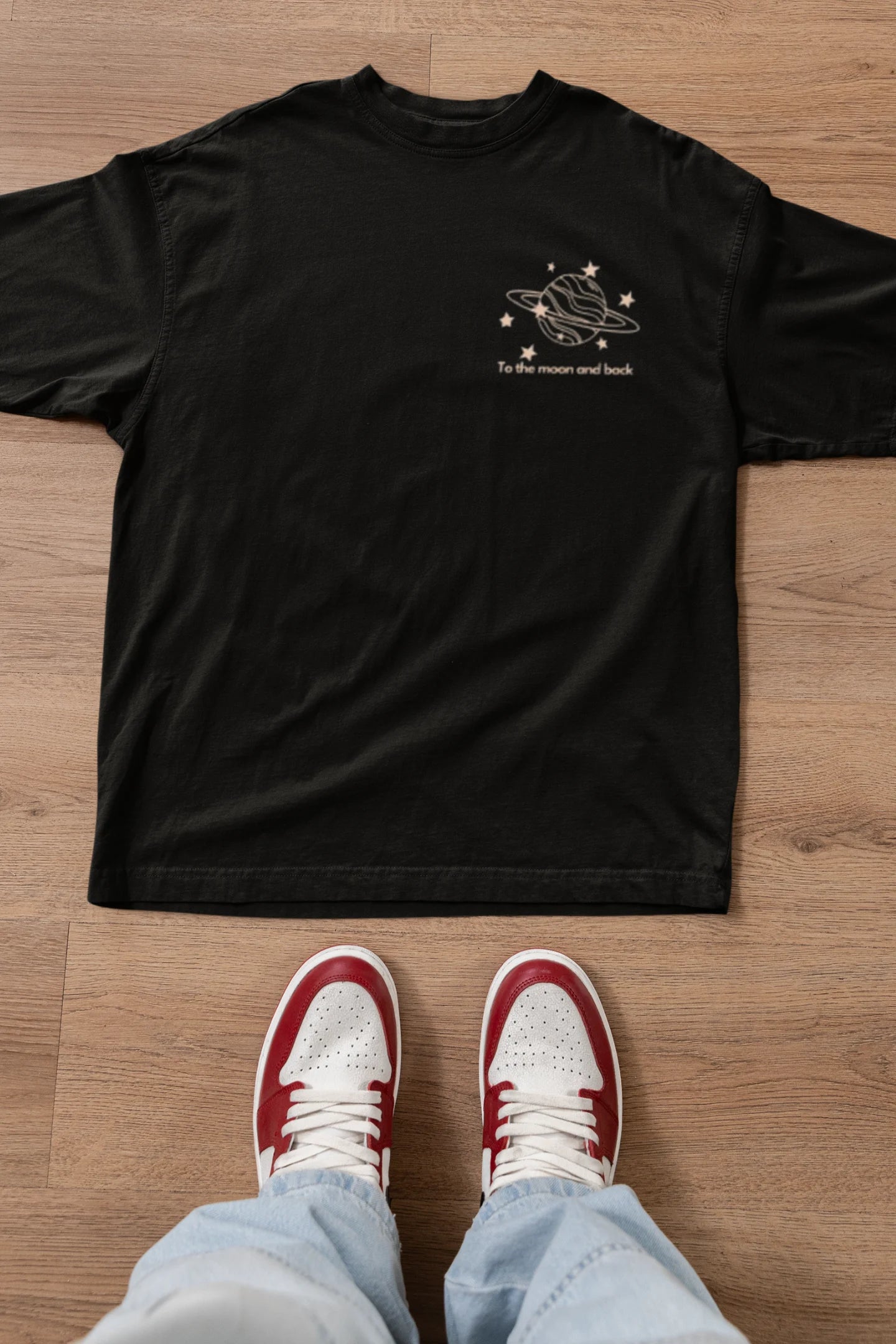 Space Couple | Dropped Sleeve Unisex T-Shirt