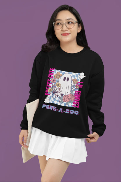 Pretty Cute Little Ghost | Aesthetic | Unisex Sweatshirt