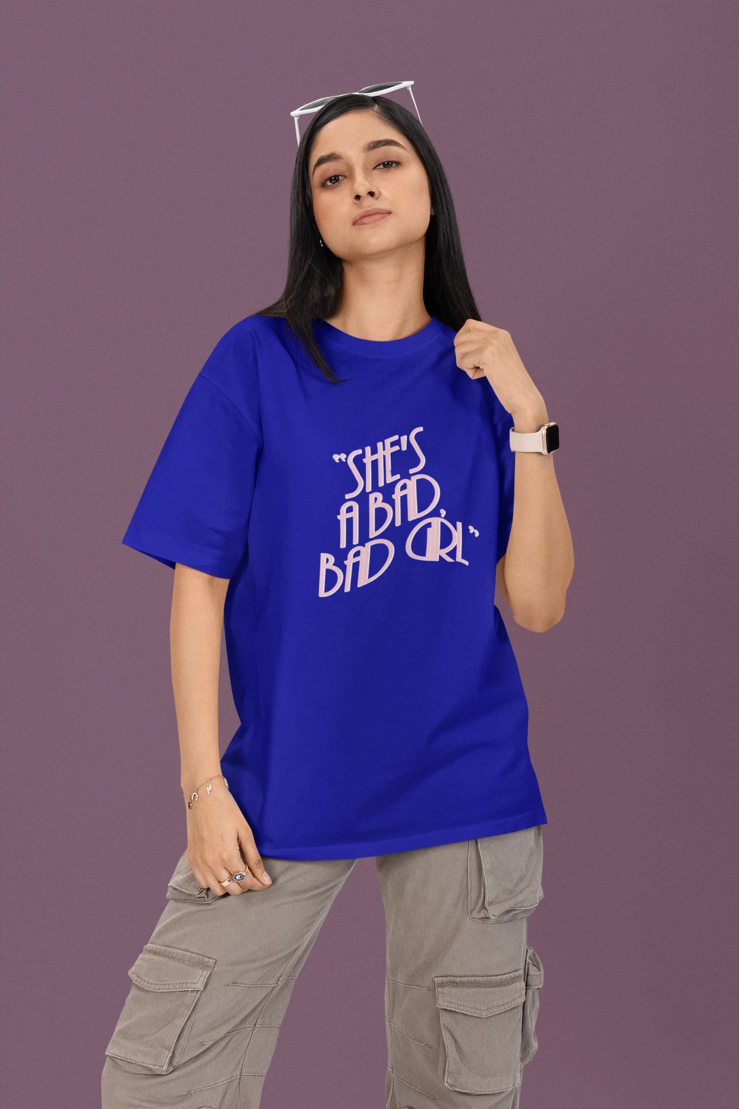Bad Bad Girl | T.S | Dropped Sleeve Unisex T-Shirt