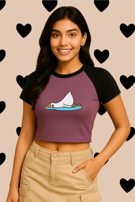 Cry Baby | Shaw tees | Slim Fit Crop Top