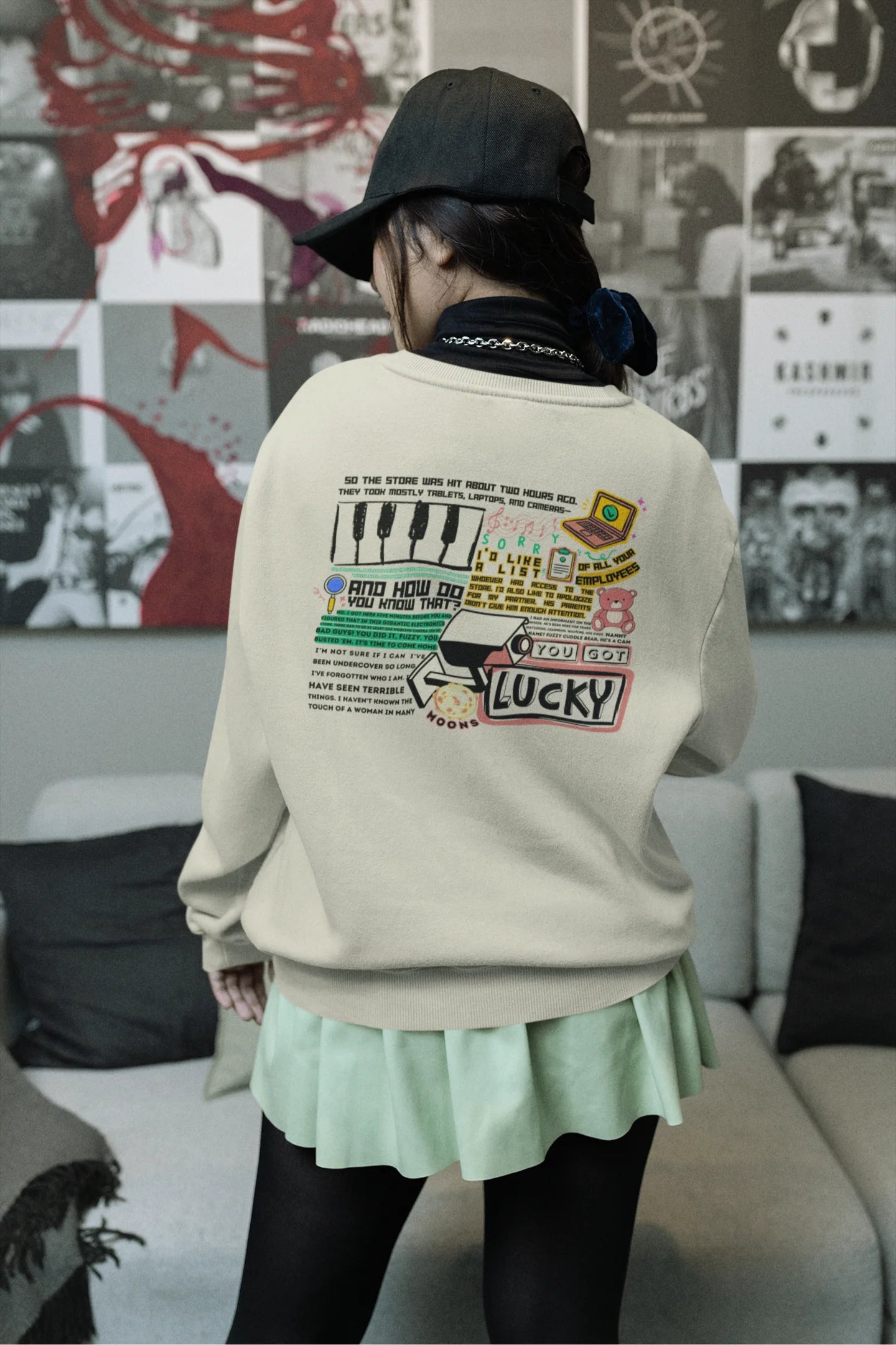 You got lucky | Scripted Saas | Unisex Sweatshirt