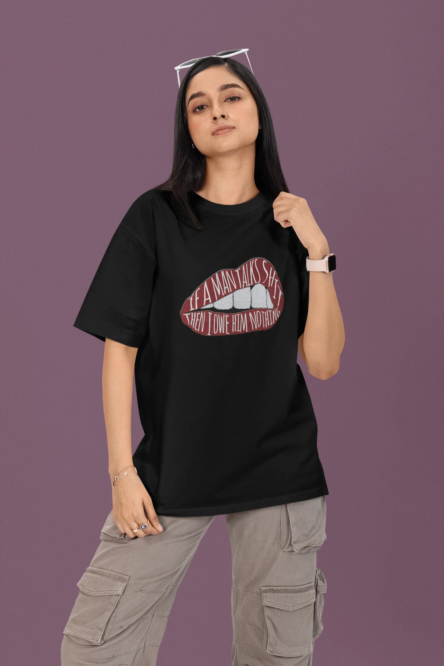 Owe him nothing | T.S | Dropped Sleeve Unisex Tee