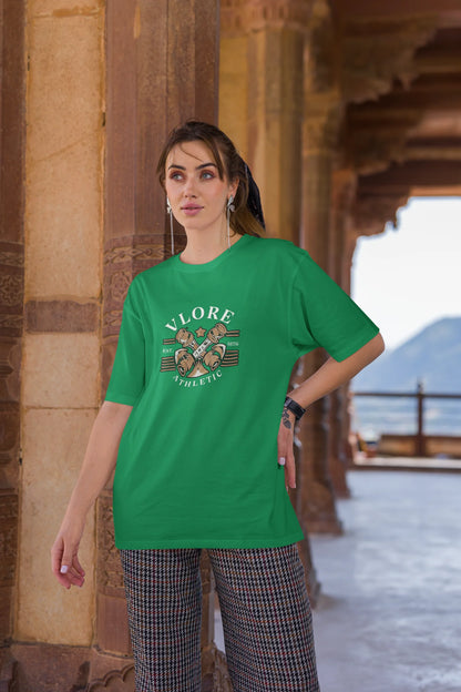 Vlore Athletics  | Retro Theme | Dropped Sleeve Unisex Tee