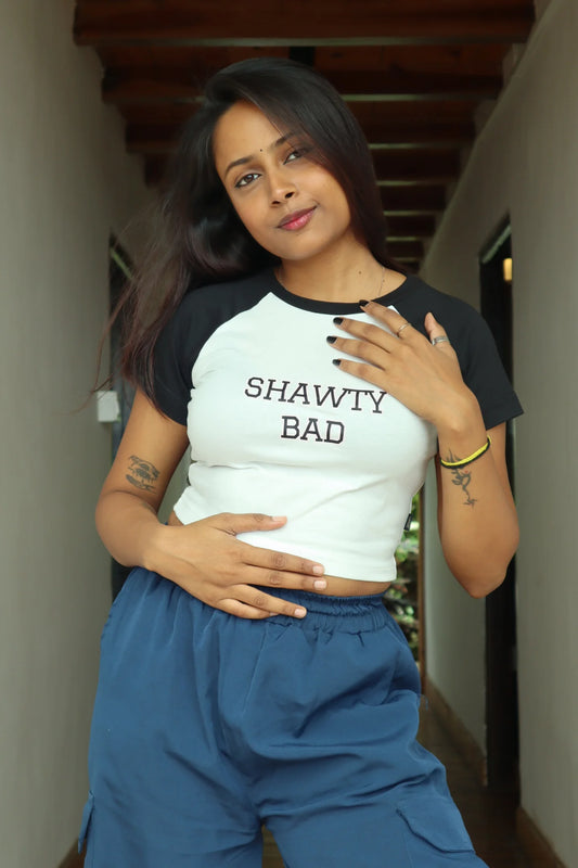 Shawty Bad | Shaw tees | Slim Fit Crop Top