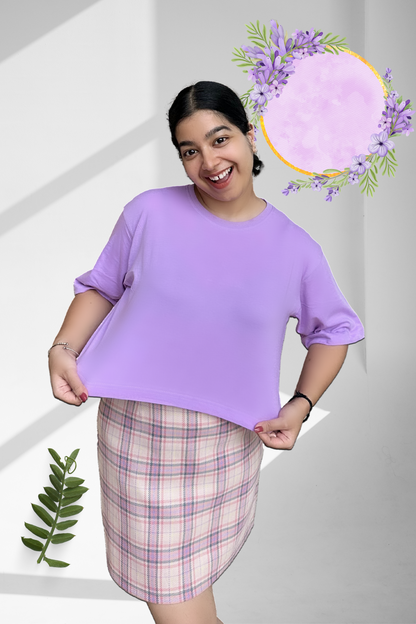 Plain Solid | Premium Oversized Crop Top | Broke Memers