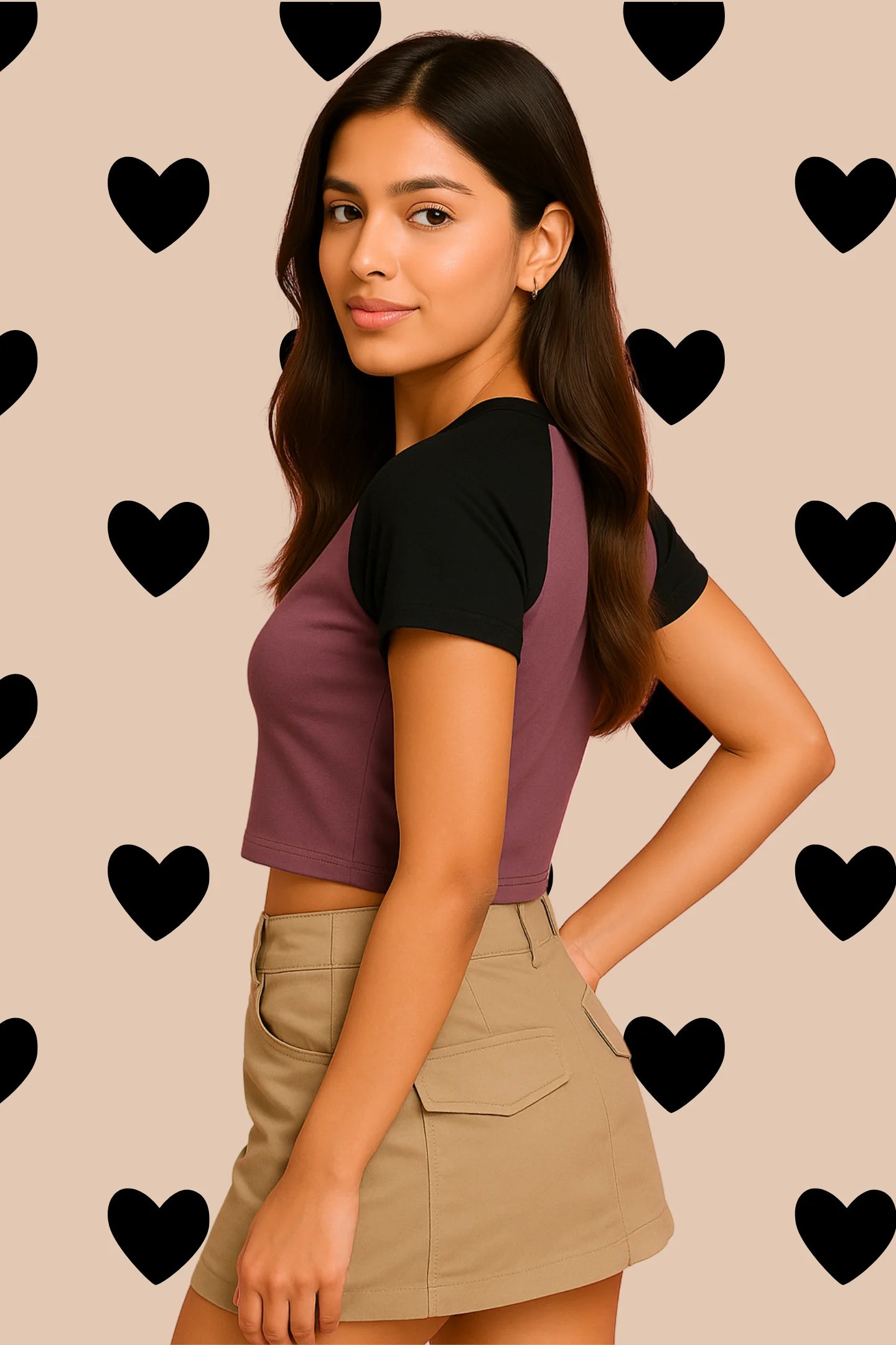 Cry Baby | Shaw tees | Slim Fit Crop Top