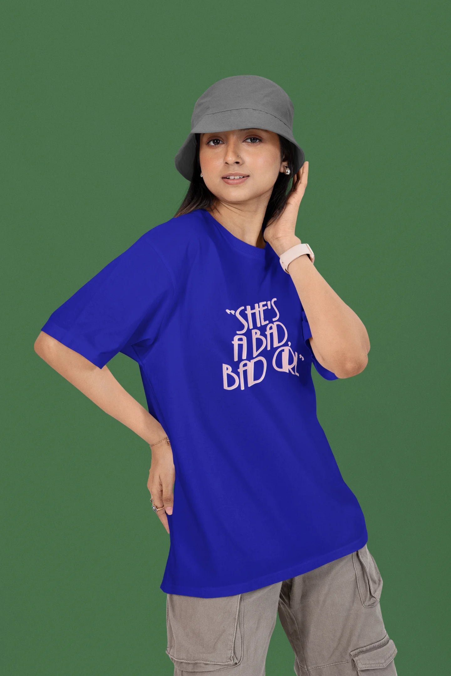 Bad Bad Girl | T.S | Dropped Sleeve Unisex T-Shirt