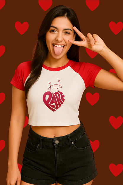 Rare | Shaw tees | Slim Fit Crop Top