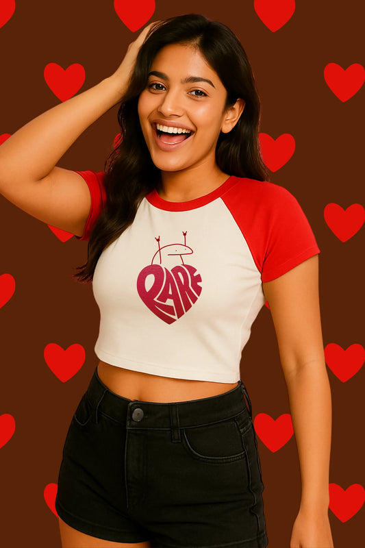 Rare | Shaw tees | Slim Fit Crop Top