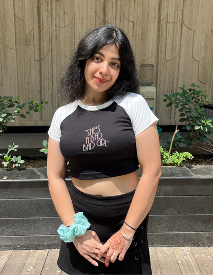 Bad Bad Girl | Shaw tees | Slim Fit Crop Top