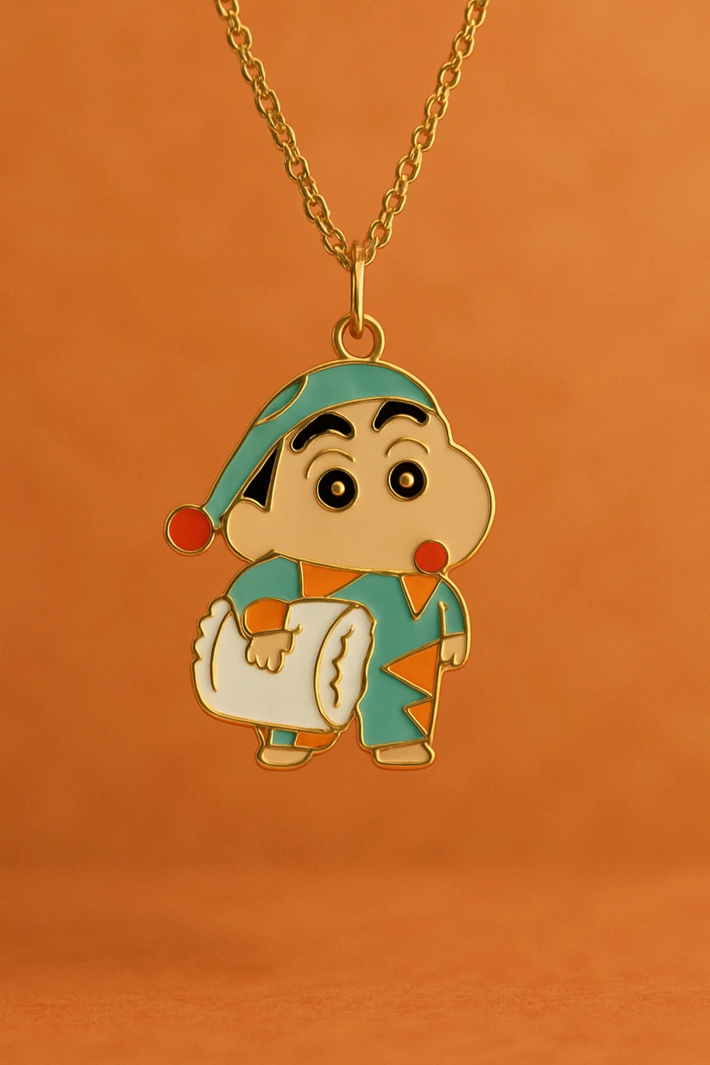 Sleepy Shinchan  | Shinchan | Anti-Tarnish Golden Chain