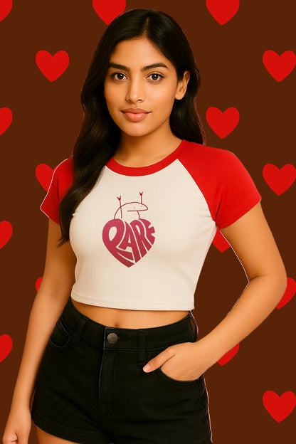 Rare | Shaw tees | Slim Fit Crop Top