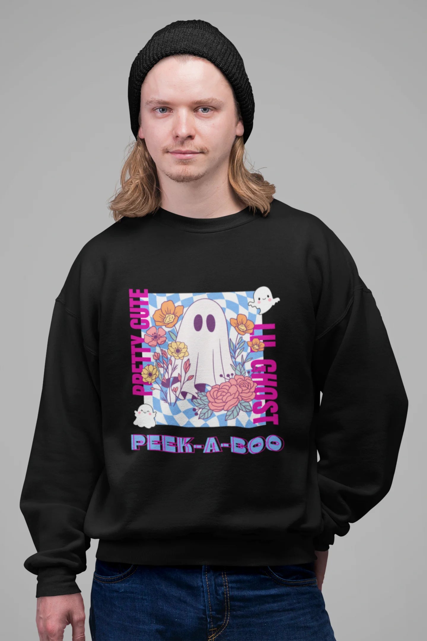 Pretty Cute Little Ghost | Aesthetic | Unisex Sweatshirt