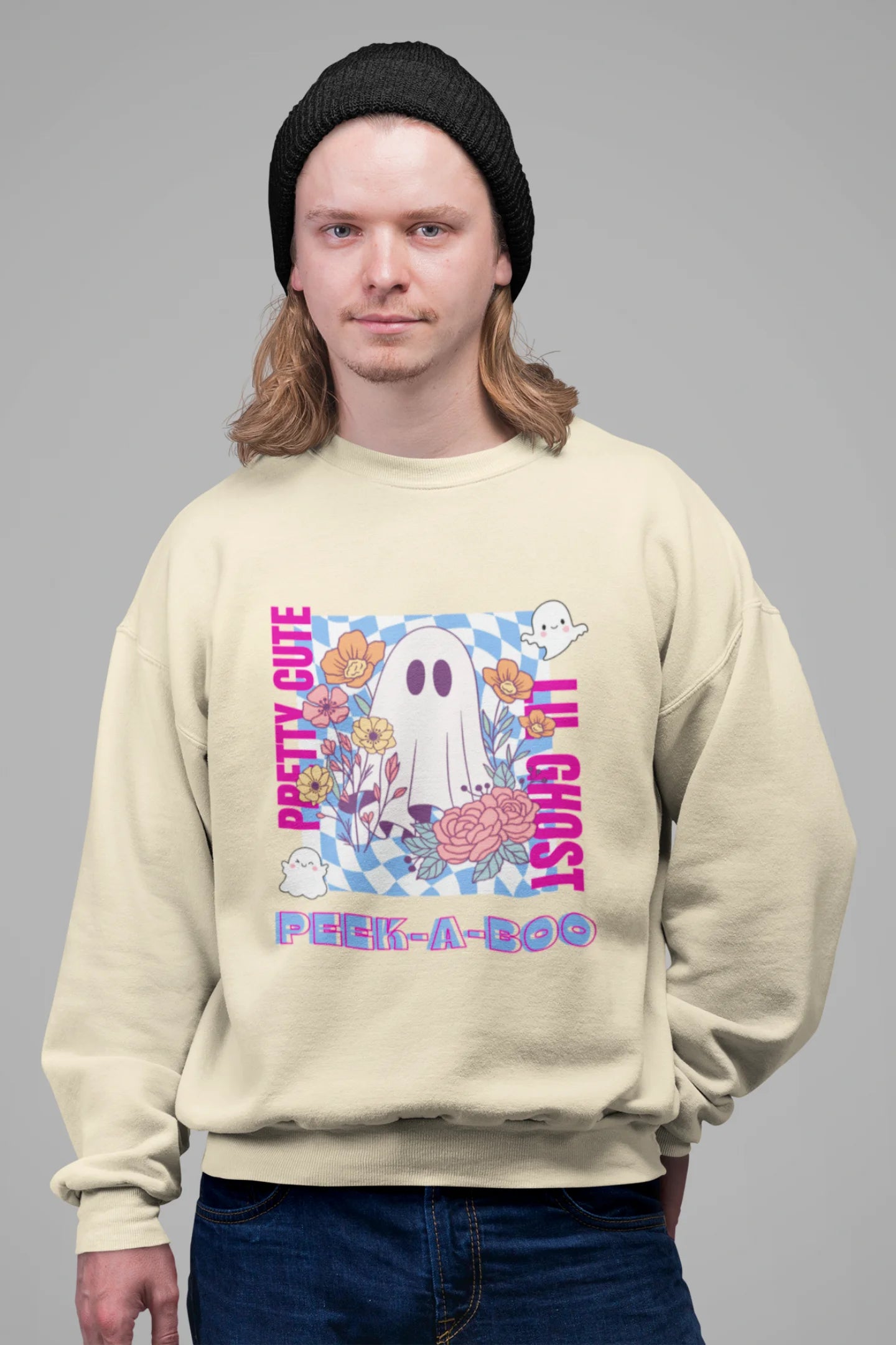 Pretty Cute Little Ghost | Aesthetic | Unisex Sweatshirt