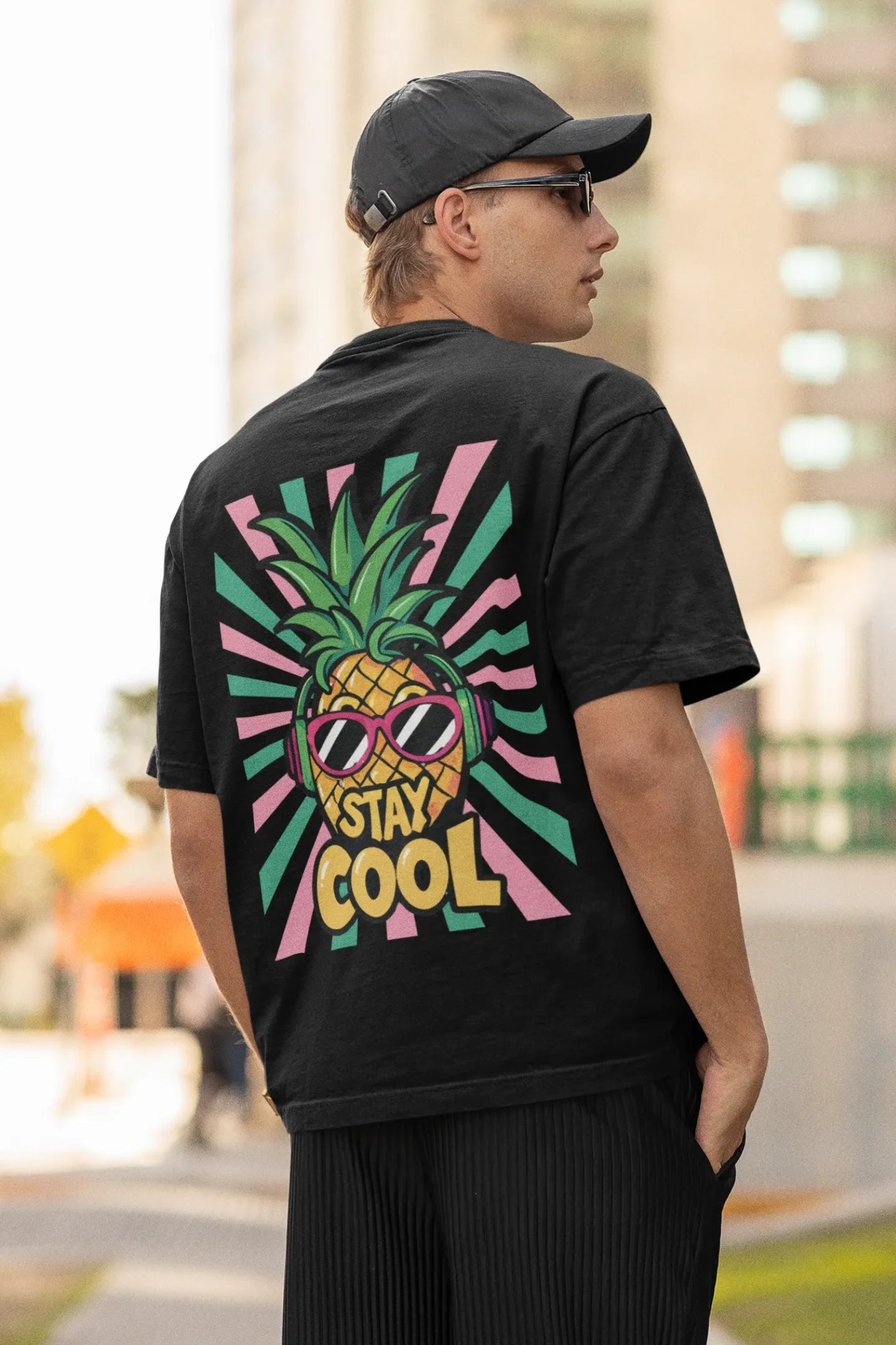 Stay Cool | Typography | Dropped Sleeve Unisex Tee