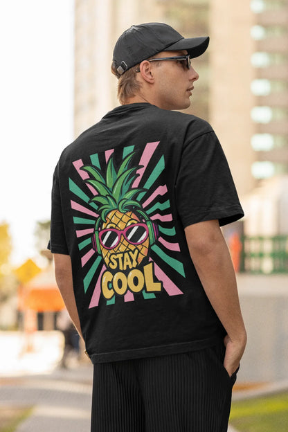 Stay Cool | Typography | Dropped Sleeve Unisex Tee