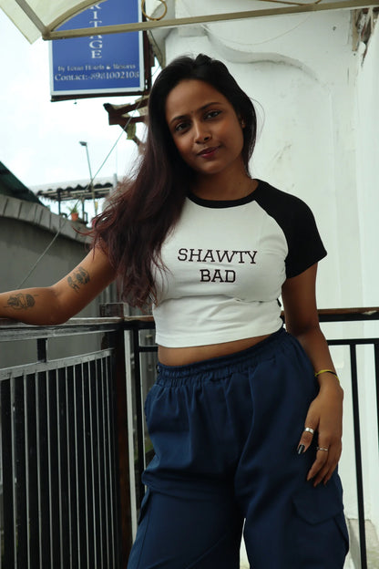 Shawty Bad | Shaw tees | Slim Fit Crop Top
