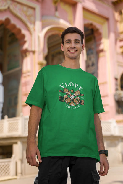 Vlore Athletics  | Retro Theme | Dropped Sleeve Unisex Tee