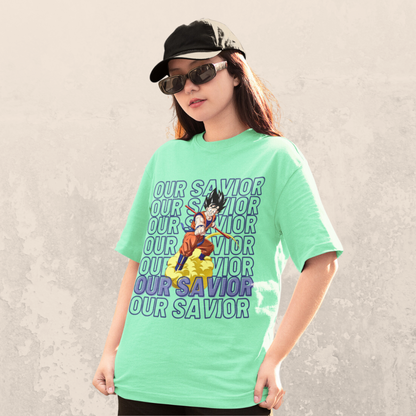 Our Saviours |  Dragon Ball Z | Dropped Sleeve Unisex Tee | Broke Memers