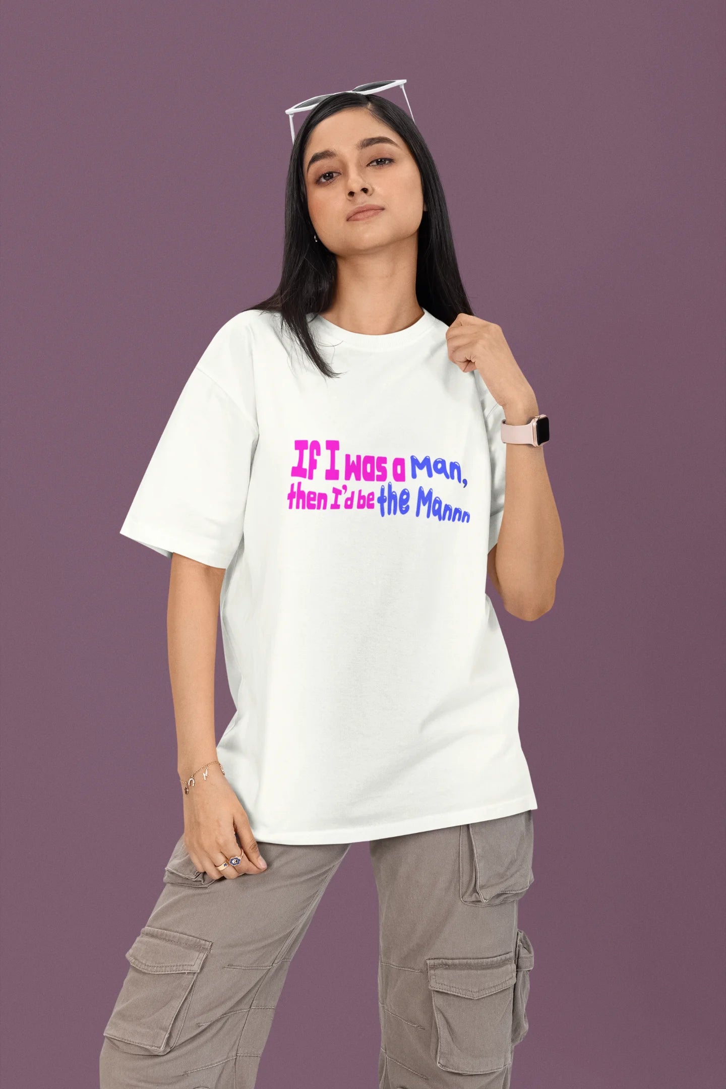 I'd be the man | T.S | Dropped Sleeve Unisex Tee