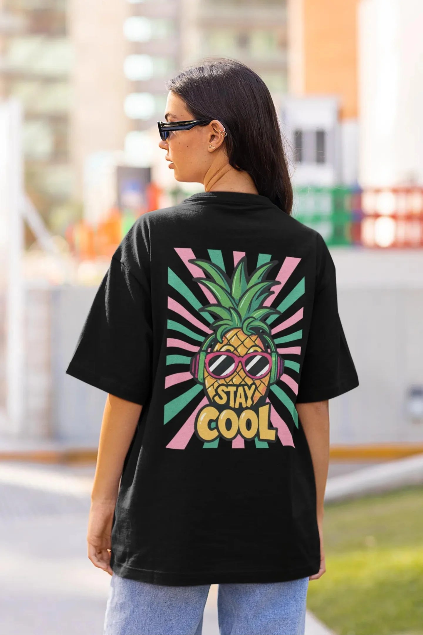 Stay Cool | Typography | Premium Oversized Half Sleeve Unisex T-Shirt
