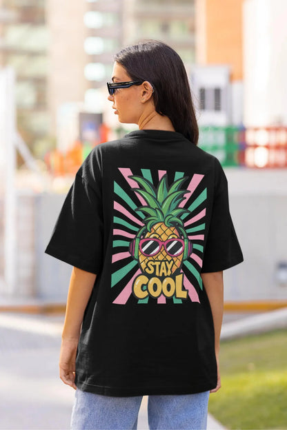 Stay Cool | Typography | Dropped Sleeve Unisex Tee