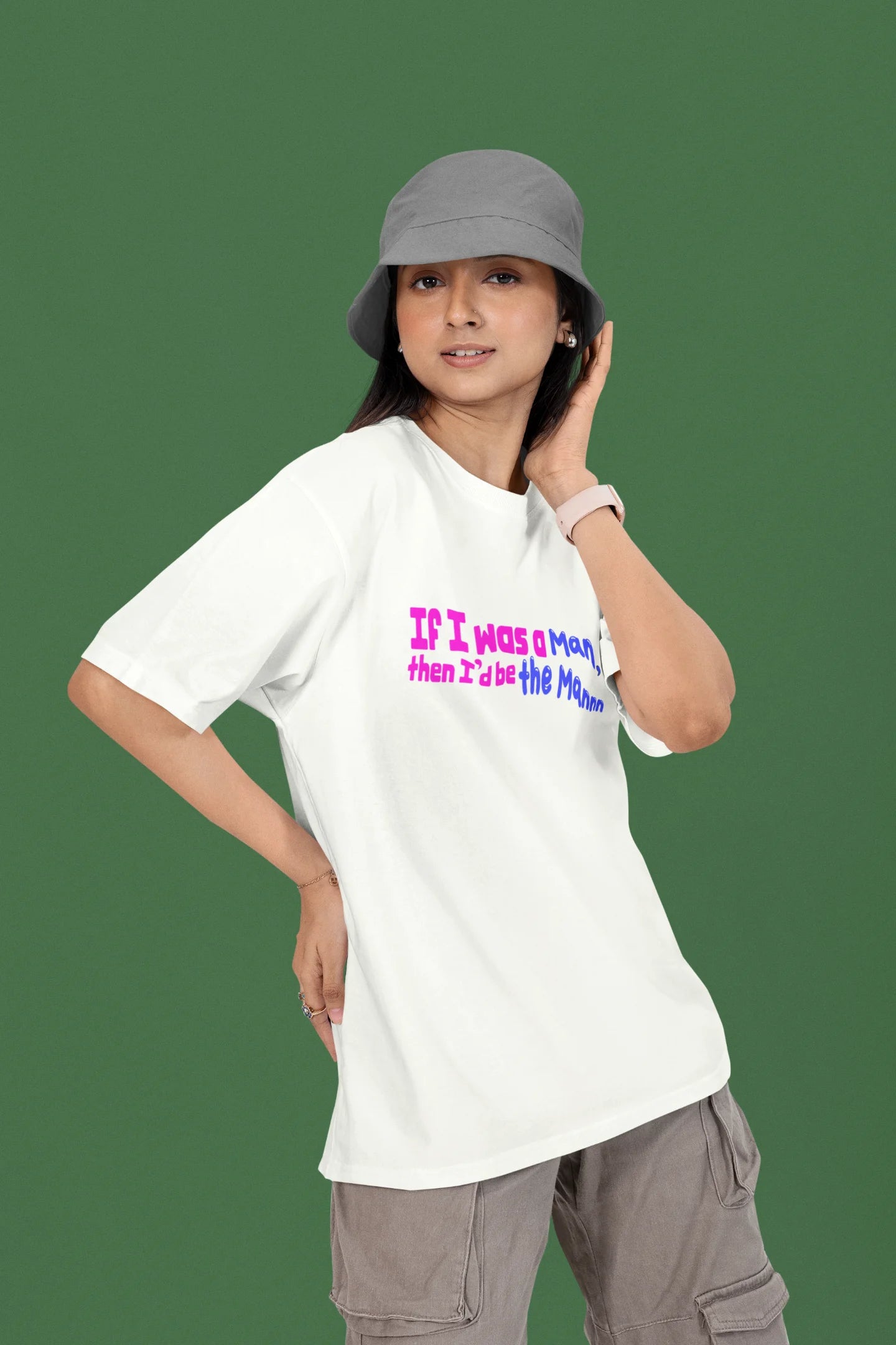 I'd be the man | T.S | Dropped Sleeve Unisex Tee