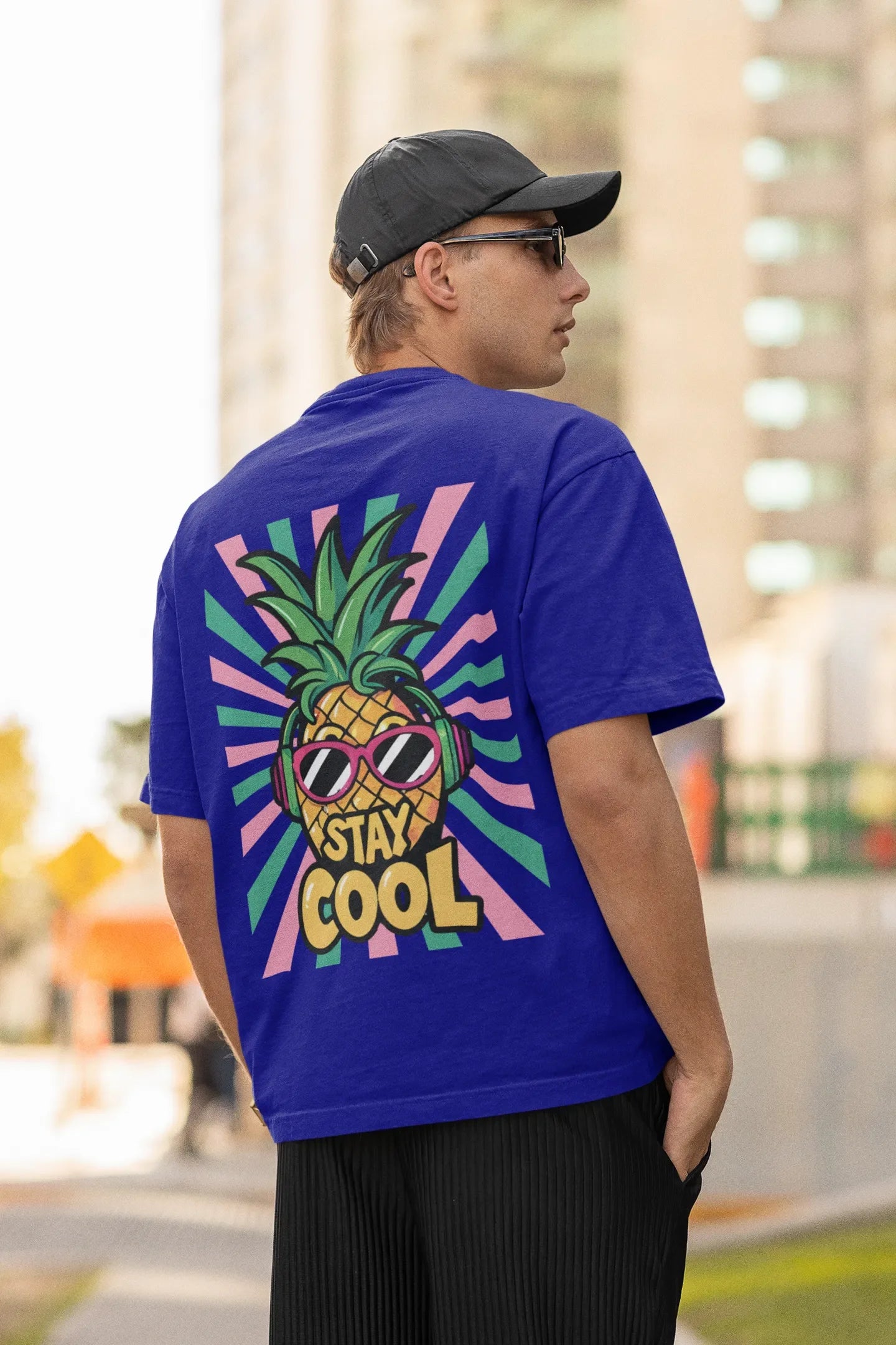 Stay Cool | Typography | Dropped Sleeve Unisex Tee