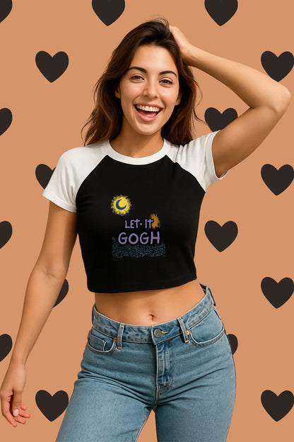 Let It Gogh | Shaw tees | Slim Fit Crop Top