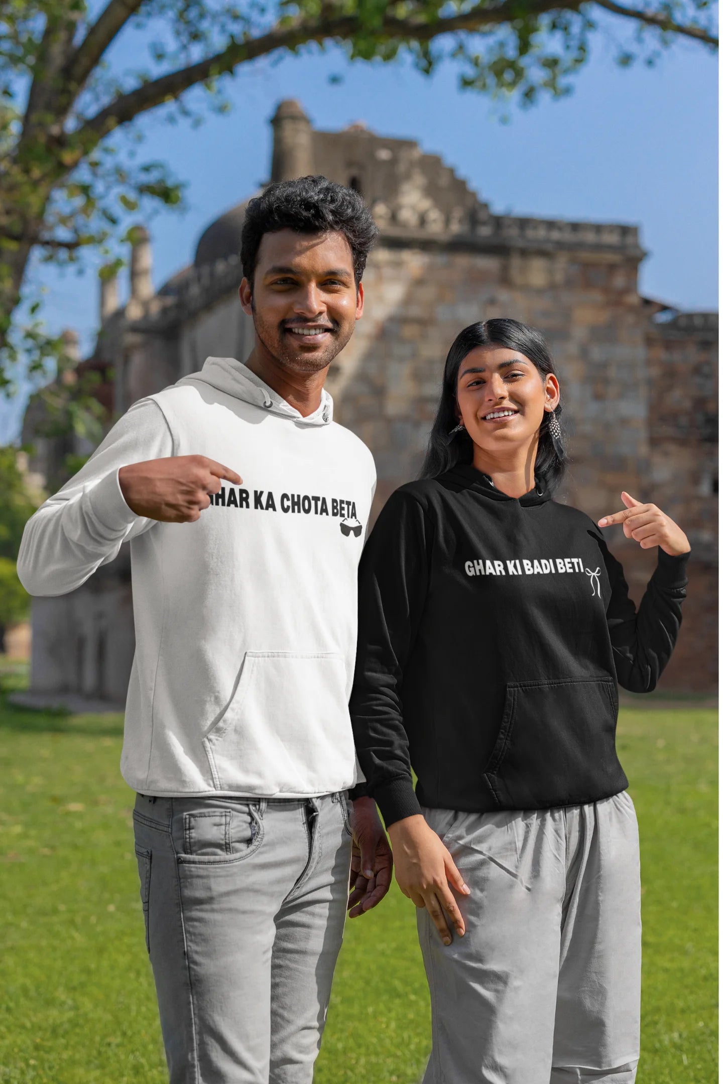 Chota Beta And Badi Beti | Lovey Dovey | Premium Unisex Winter Hoodies