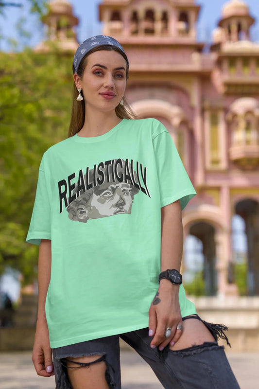 Greekish | Typography | Dropped Sleeve Unisex Tee