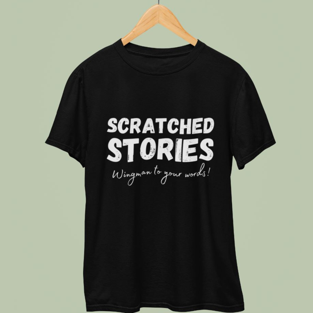 Scratched stories | Premium Unisex Half Sleeve T-shirt