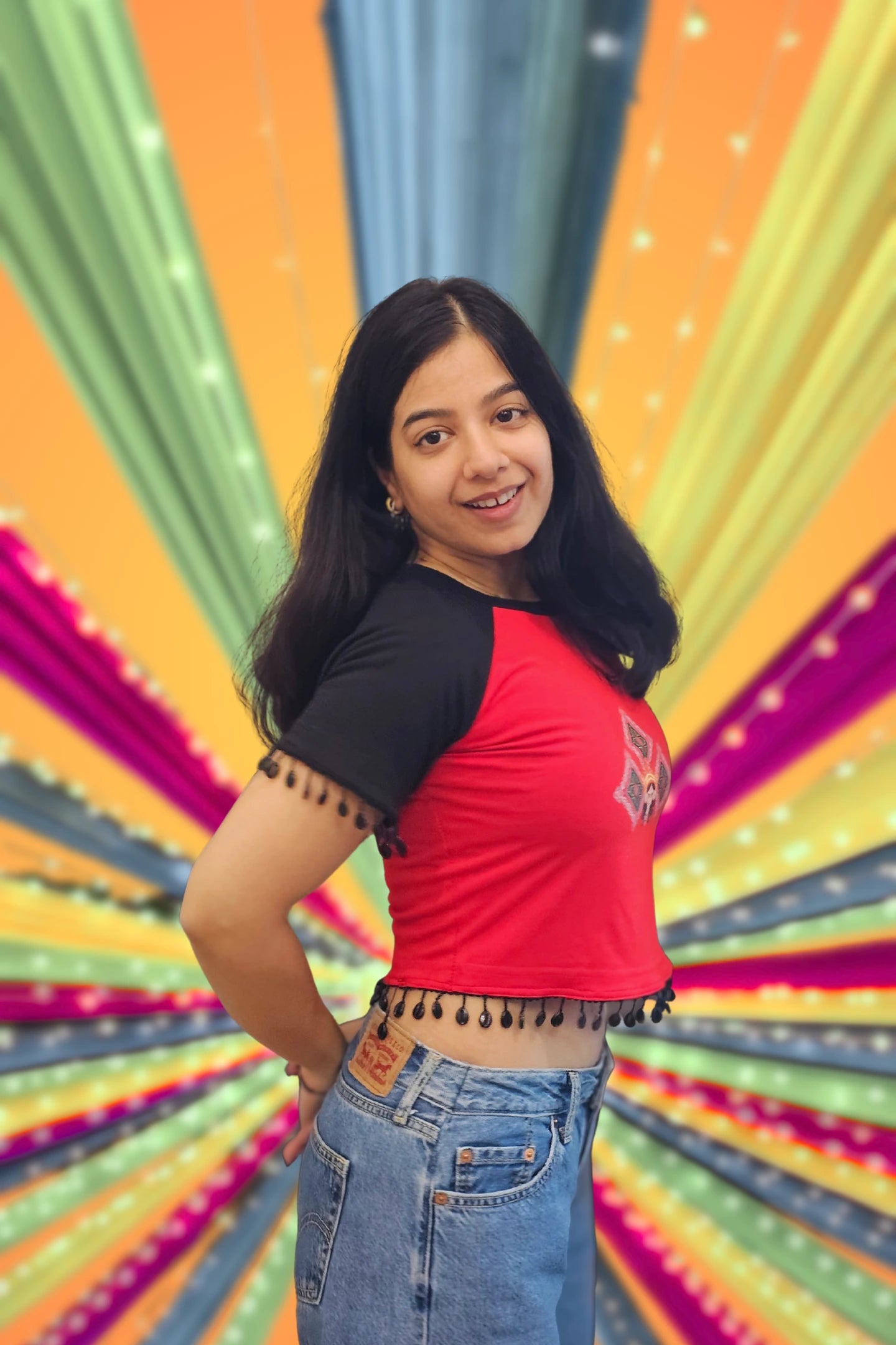 Jalsa | Festive Shaw-Tee | Indo-Western Crop Top