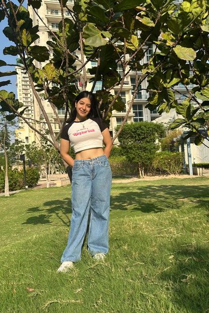 Trying Her Best | Shaw tees | Slim Fit Crop Top