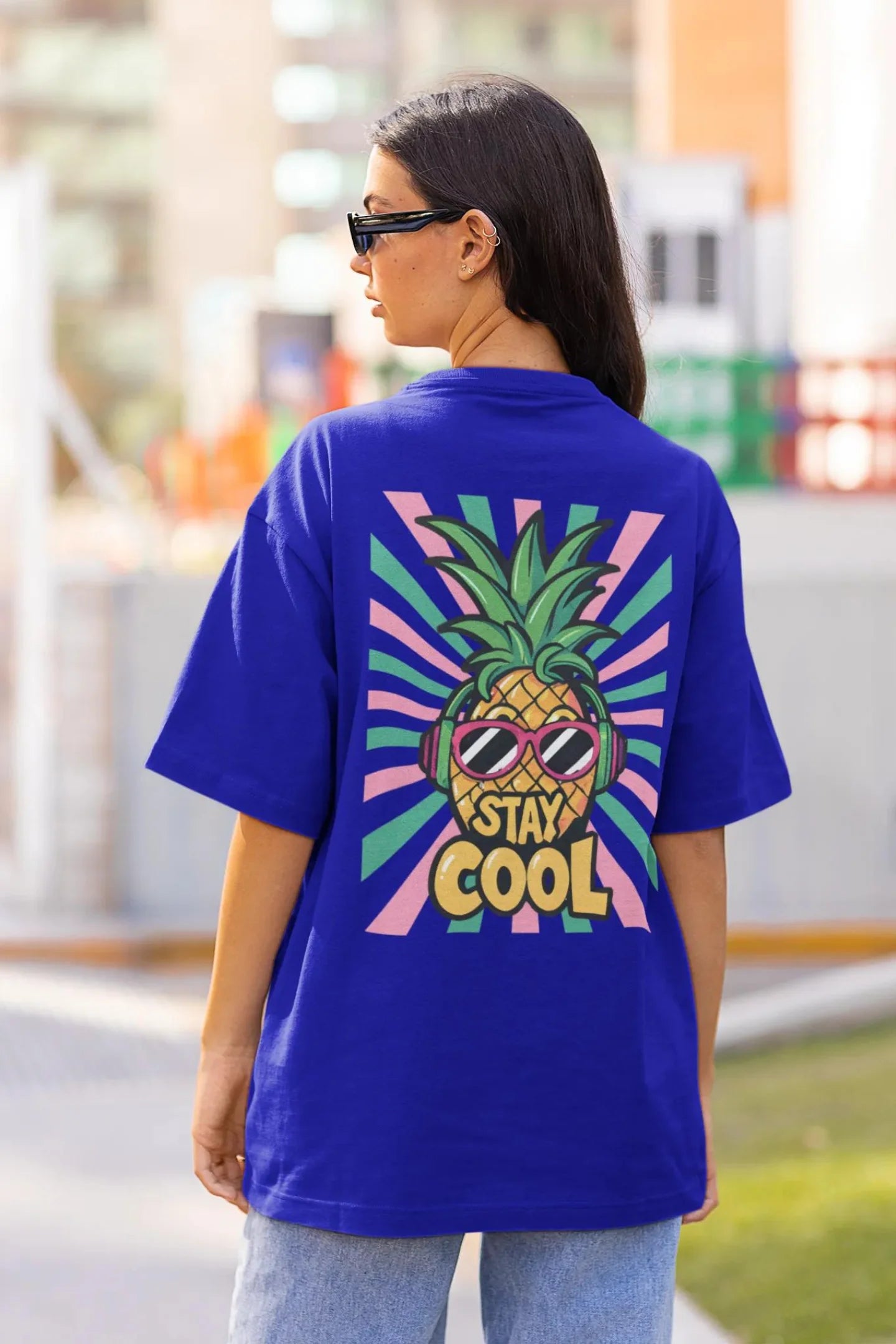 Stay Cool | Typography | Dropped Sleeve Unisex Tee