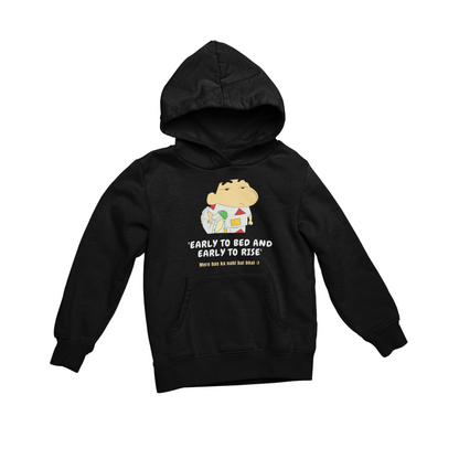 Early to bed early to rise shinchan | Premium Unisex Winter Hoodie