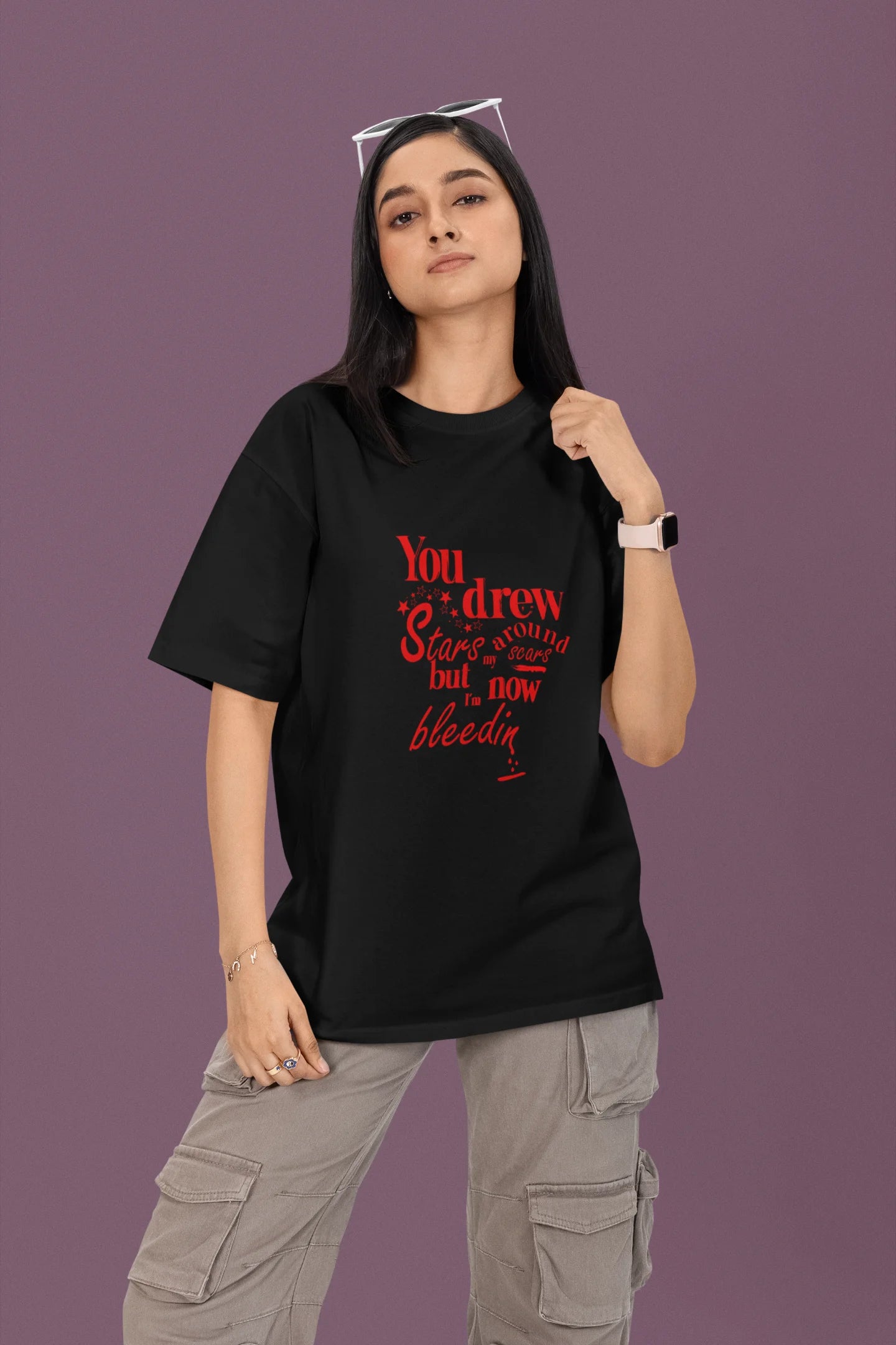 I'm Bleeding | T.S | Dropped Sleeve Unisex Tee