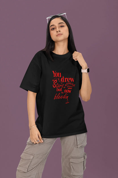 I'm Bleeding | T.S | Dropped Sleeve Unisex Tee