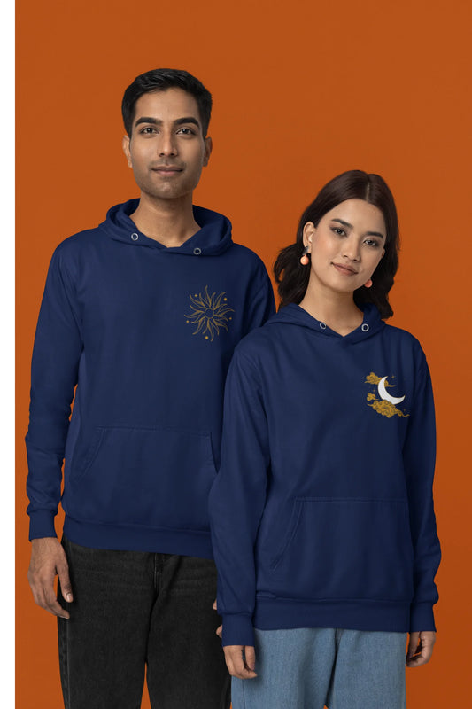 Sun and Moon | Lovey Dovey | Premium Unisex Winter Hoodies